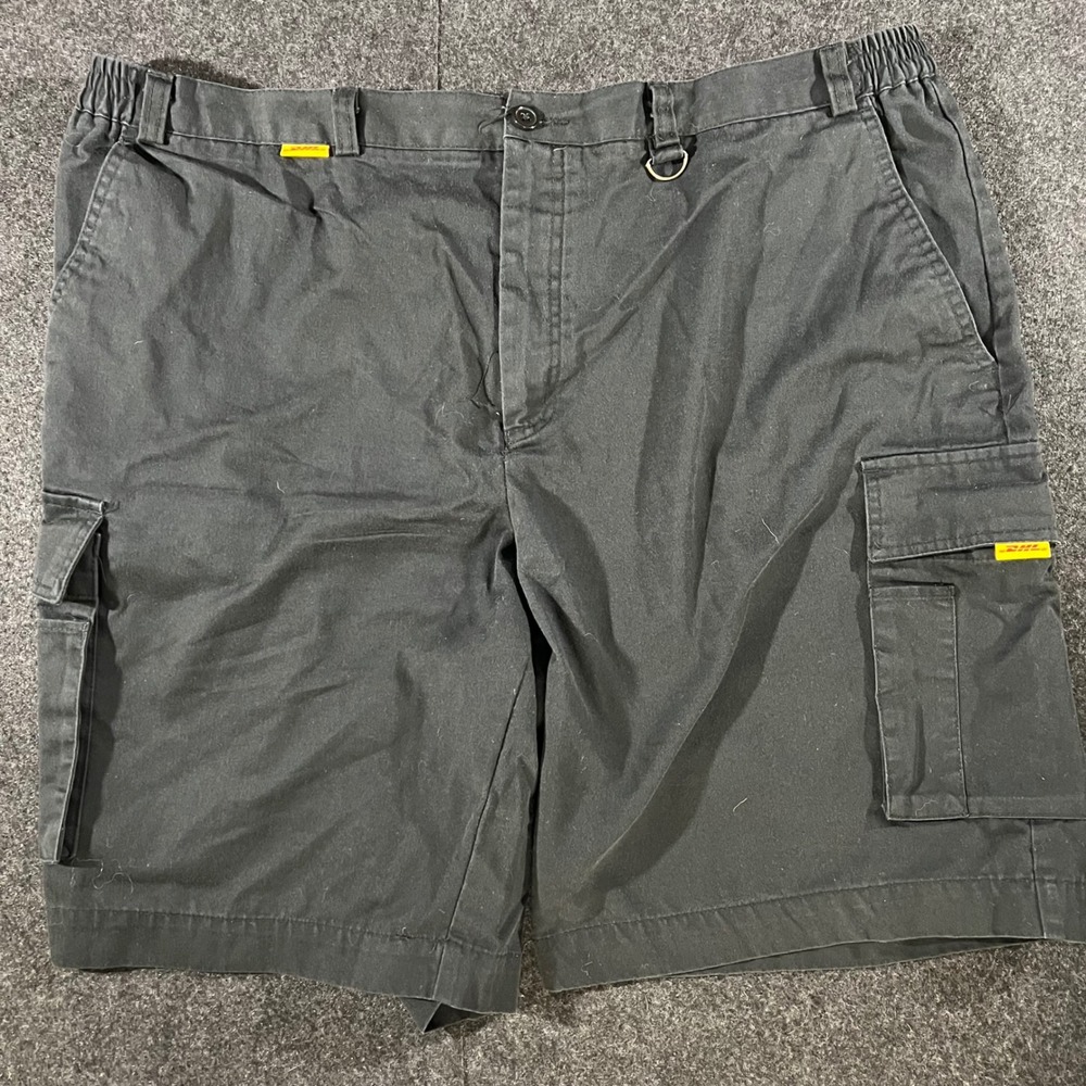 Aramark DHL Cargo Shorts Mens 44 Black Workwear Utility Gorpcore Uniform